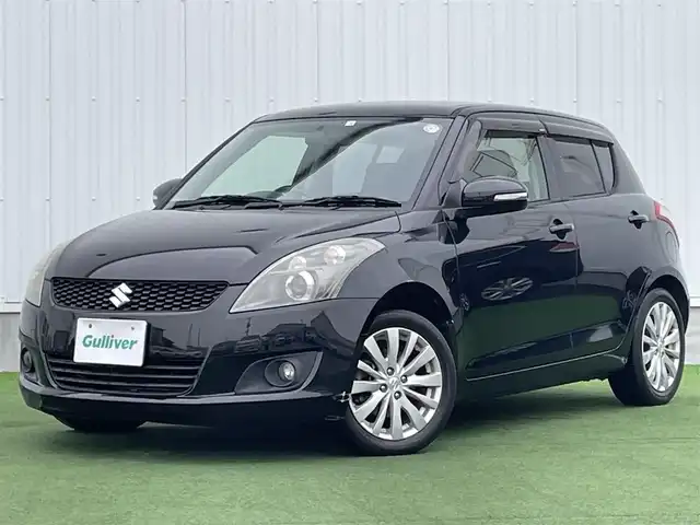 スズキ スイフト XS 香川県 2012(平24)年 6.7万km スーパーブラックパール 登録時走行距離：67071km/クラリオンナビ/　CD BT/クルーズコントロール/HIDヘッドライト/オートライト/フォグランプ/革巻きステアリング/ステアリングスイッチ/パドルシフト/MTモード付AT/横滑り防止装置/ビルトインETC/プッシュスタート/スマートキー