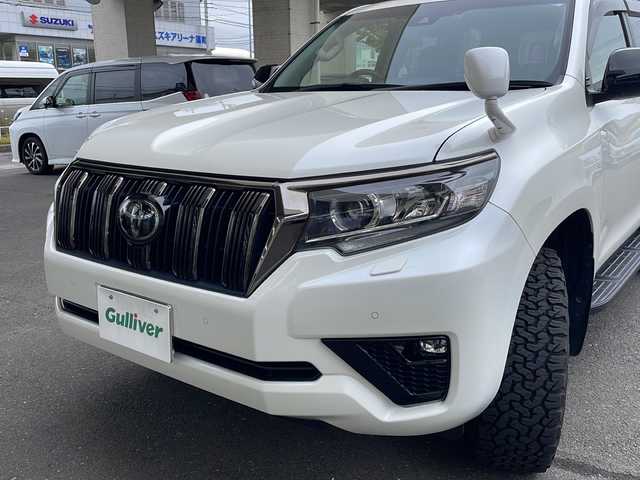 トヨタ ランドクルーザー プラド TX Lパッケージ ブラックED 宮城県 2021(令3)年 6.2万km ホワイトパールクリスタルシャイン 純正ナビ/フルセグTV/Bluetooth/黒レザーシート/D/Nパワーシート/D/Nシートヒーター/D/Nクーラーシート/バックモニター/レーダークルーズコントロール/レーンキープアシスト/プリクラッシュセーフティ/コーナーセンサー/オートライト/オートハイビーム/純正マット