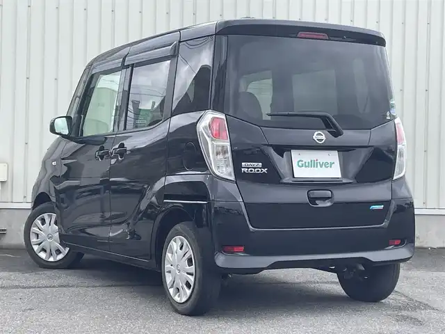 日産 デイズ ルークス S 山形県 2014(平26)年 8.7万km ブラック 純正カーオーディオ/　　【CD AUX AM FM】/両側スライドドア/ベンチシート/アイドリングストップ/電動格納ミラー/ドアバイザー/フロアマット/ABS/リモコンキー