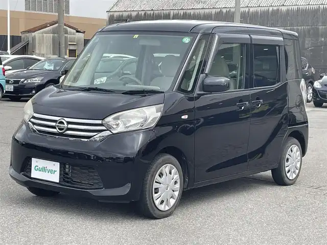 日産 デイズ ルークス S 山形県 2014(平26)年 8.7万km ブラック 純正カーオーディオ/　　【CD AUX AM FM】/両側スライドドア/ベンチシート/アイドリングストップ/電動格納ミラー/ドアバイザー/フロアマット/ABS/リモコンキー