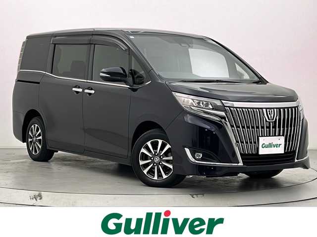 トヨタ エスクァイア Gi 宮城県 2019(平31)年 2.9万km スパークリングブラックパールクリスタルシャイン ワンオーナー/両側パワースライドドア/純正ナビ/バックカメラ/フルセグTV/TVキャンセラー/Bluetooth/DVD再生機能/ETC/前方ドライブレコーダー/衝突被害軽減システム/レーンキープアシスト/トラクションコントロール/レザーシート/シートヒーター/プッシュスタート/スマートキー/オートライト/オートマチックハイビーム/LEDヘッドライト/ヘッドライトレベライザー/リアサンシェード/純正フロアマット/純正15インチアルミホイール
