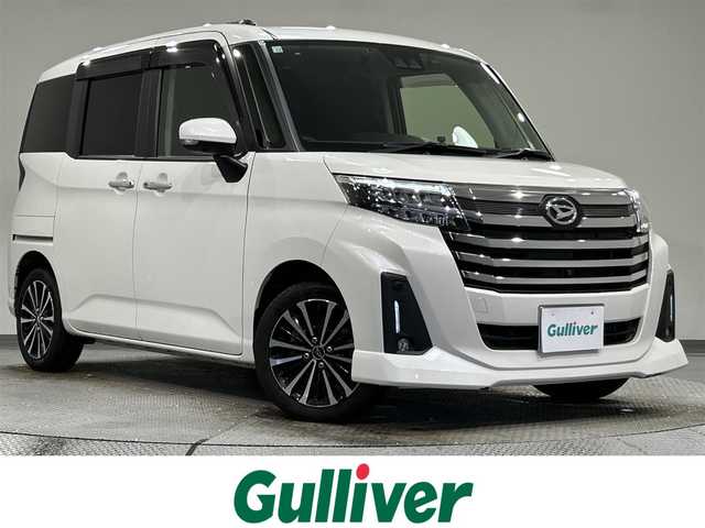 ダイハツ トール カスタムG ターボ 愛知県 2020(令2)年 3.7万km パールホワイトⅢ 純正９型ＳＤナビ　/（Bluetooth/フルセグTV/USB/iPod/CD・DVD再生/HDMI)/アラウンドビューモニター　/レーダークルーズコントロール　/衝突軽減ブレーキ　/両側パワースライドドア　/ビルトインＥＴＣ　/ドライブレコーダー　/ＵＳＢ接続　/ソナー　/オートブレーキホールド機能/純正フロアマット/後席サンシェード