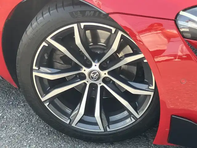 トヨタ スープラ SZ－R 山口県 2019(令1)年 7.9万km プロミネンスレッド 純正ナビ＆フルセグTV/　＆バックカメラ/純正LEDヘッドライト/純正フォグ（前後）/純正18インチアルミ/純正コーナーセンサー/スマートキー/エンジンプッシュスタート/オートライト/パドルシフト/パワーシート＆シートヒーター/ETC