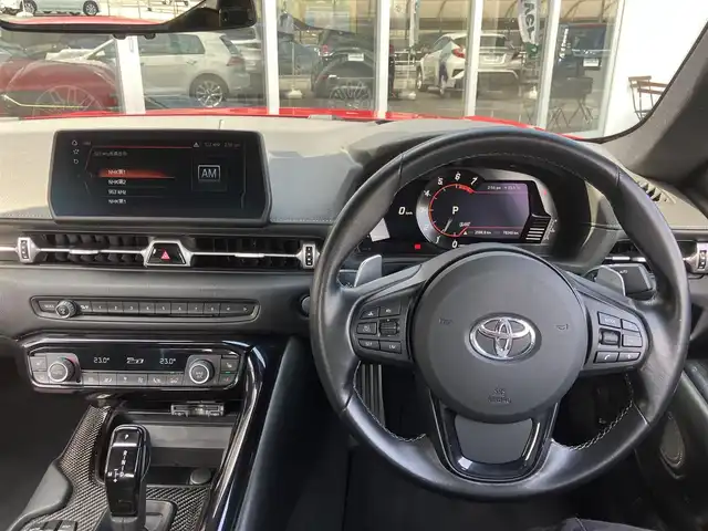 トヨタ スープラ SZ－R 山口県 2019(令1)年 7.9万km プロミネンスレッド 純正ナビ＆フルセグTV/　＆バックカメラ/純正LEDヘッドライト/純正フォグ（前後）/純正18インチアルミ/純正コーナーセンサー/スマートキー/エンジンプッシュスタート/オートライト/パドルシフト/パワーシート＆シートヒーター/ETC