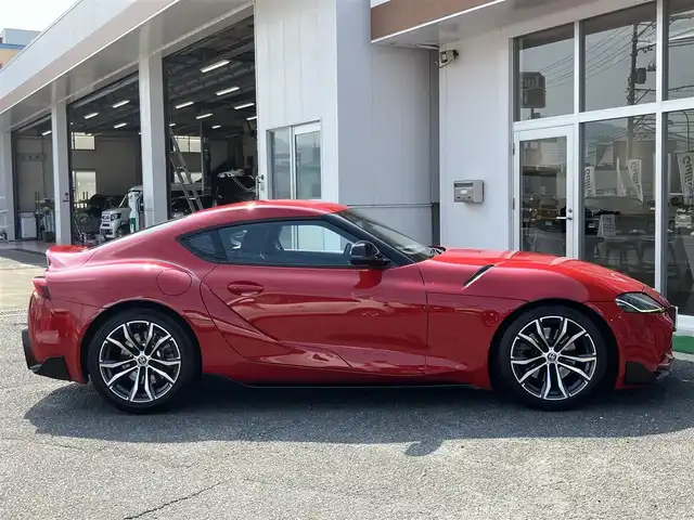 トヨタ スープラ SZ－R 山口県 2019(令1)年 7.9万km プロミネンスレッド 純正ナビ＆フルセグTV/　＆バックカメラ/純正LEDヘッドライト/純正フォグ（前後）/純正18インチアルミ/純正コーナーセンサー/スマートキー/エンジンプッシュスタート/オートライト/パドルシフト/パワーシート＆シートヒーター/ETC