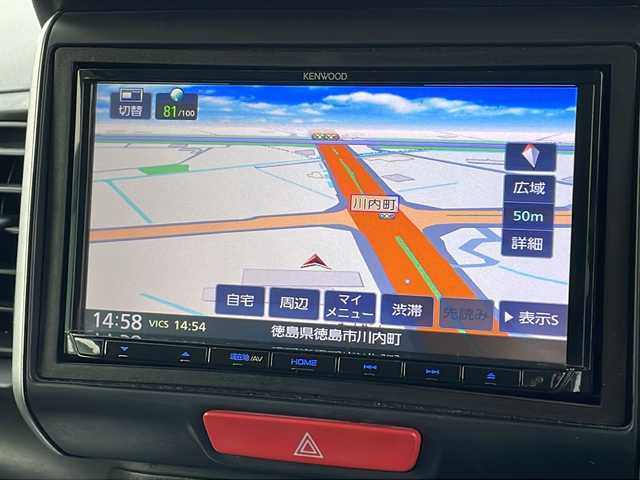 ホンダ Ｎ ＢＯＸ G SSパッケージ 徳島県 2017(平29)年 10.6万km プレミアムホワイトパールⅡ 社外ナビ/ETC/前方ドライブレコーダー/両側電動スライドドア/D/N席シートヒーター/純正フロアマット/オートライト/LEDヘッドライト/社外Verthandi14インチアルミホイール/ダブルエアバック/スマートキー/スペアキー