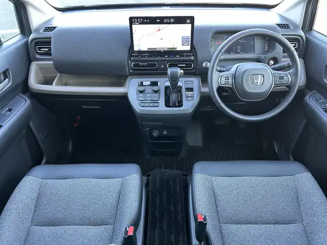 ホンダ フリード ハイブリット e:HEV AIR EX 群馬県 2024(令6)年 3万km トワイライトミストブラックパール 純正11.4インチナビ/  (CD/DVD/MSV/SD/USB/BT)/フルセグTV/全方位カメラ/両側パワースライド/ホンダセンシング/　・衝突軽減ブレーキ/　・後方誤発信制御/　・歩行者事故低減ステアリング/　・車線維持支援システム/　・渋滞追従付きアクティブクルコン/　・誤発進制御/　・オートハイビーム/　・ブラインドスポットインフォメーション/　・パーキングセンサー/　・レーンキープアシスト/ETC/オートホールド/シートヒーター/ハーフレザー/リアクーラー/無限エアロ/無限アルミ/リアツインモニター(アルパイン)/フルLEDヘッドライト/純正フロアマット/純正ドアバイザー