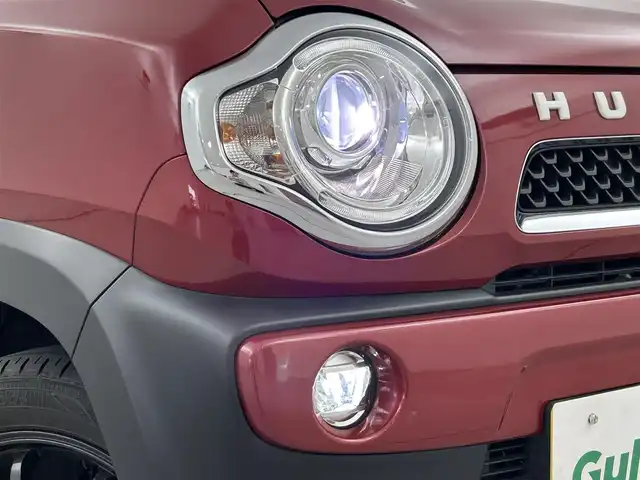 スズキ ハスラー タフワイルド 福岡県 2018(平30)年 2.2万km フェニックスレッドパール/ブラック 2トーン 社外８型ナビ（ＢＴ，フルセグＴＶ）　/全方位カメラ　/ビルトインＥＴＣ　/前方ドライブレコーダー　/衝突軽減ブレーキ　/レーンキープ　/アイドリングストップ　/シートヒーター　/ブラウンハーフレザー　/ＬＥＤライト