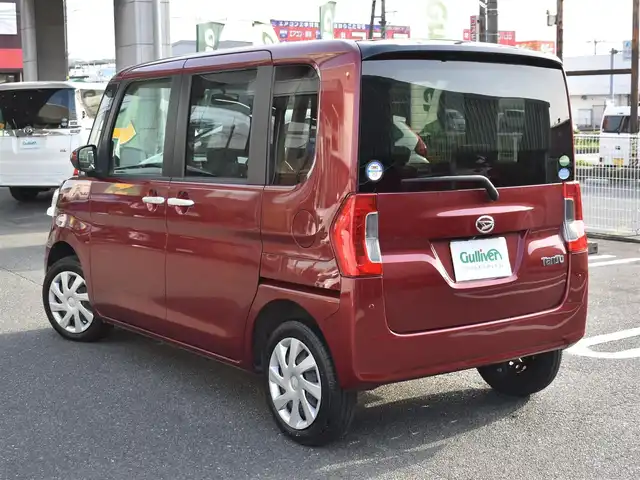 ダイハツ タント L リミテッド SAⅢ 福岡県 2019(平31)年 3万km ファイアークォーツレッドM ワンオーナー/スマートアシスト3/純正メモリナビ/フルセグTV/CD/DVD/BT/バックカメラ/両側スライドドア/キーレスエントリー/オートハイビーム/保証書/取扱説明書