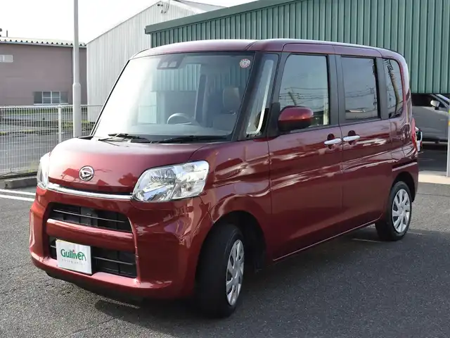 ダイハツ タント L リミテッド SAⅢ 福岡県 2019(平31)年 3万km ファイアークォーツレッドM ワンオーナー/スマートアシスト3/純正メモリナビ/フルセグTV/CD/DVD/BT/バックカメラ/両側スライドドア/キーレスエントリー/オートハイビーム/保証書/取扱説明書