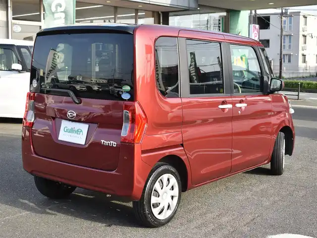 ダイハツ タント L リミテッド SAⅢ 福岡県 2019(平31)年 3万km ファイアークォーツレッドM ワンオーナー/スマートアシスト3/純正メモリナビ/フルセグTV/CD/DVD/BT/バックカメラ/両側スライドドア/キーレスエントリー/オートハイビーム/保証書/取扱説明書