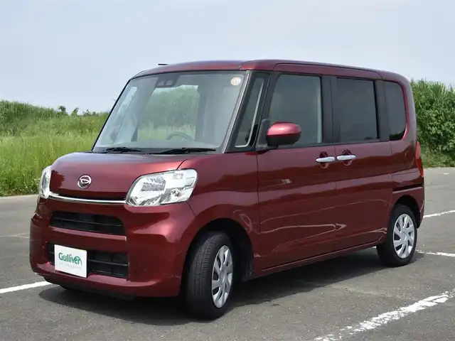 ダイハツ タント L リミテッド SAⅢ 福岡県 2019(平31)年 3万km ファイアークォーツレッドM ワンオーナー/スマートアシスト3/純正メモリナビ/フルセグTV/CD/DVD/BT/バックカメラ/両側スライドドア/キーレスエントリー/オートハイビーム/保証書/取扱説明書