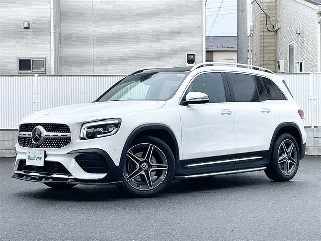メルセデス・ベンツ Ｍ・ベンツ ＧＬＢ１８０ AMGライン 栃木県 2022(令4)年 0.3万km ポーラホワイト ワンオーナー/AMGライン/サンルーフ/サイドステップ/純正ナビ（BT/USB/フルセグTV）/＜安全装備＞/　・アクティブステアリングアシスト/　・道路標識アシスト/　・アクティブブレーキアシスト/　・アテンションアシスト/レーダークルーズコントロール/キーアンサーバック/車速感応ドアロック機能/オートリトラクタブルミラー/アンビエントライト/インテリジェントライトシステム/コーナーセンサー/シートヒーター/パドルシフト/電動バックドア/全方位カメラ/ETC2.0/保証書/取扱説明書/スペアキー