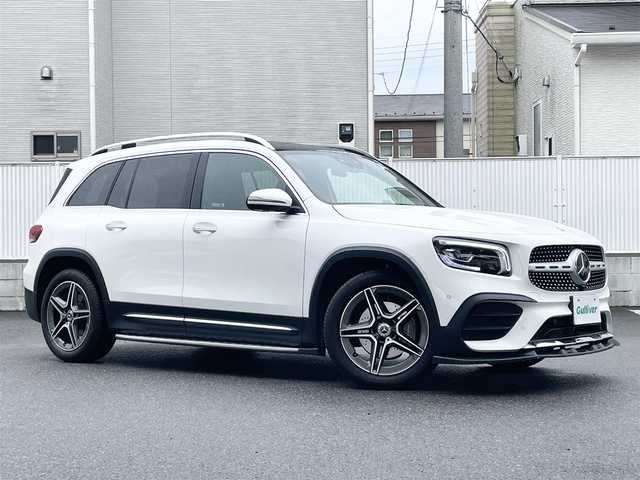 メルセデス・ベンツ Ｍ・ベンツ ＧＬＢ１８０ AMGライン 栃木県 2022(令4)年 0.3万km ポーラホワイト ワンオーナー/AMGライン/サンルーフ/サイドステップ/純正ナビ（BT/USB/フルセグTV）/＜安全装備＞/　・アクティブステアリングアシスト/　・道路標識アシスト/　・アクティブブレーキアシスト/　・アテンションアシスト/レーダークルーズコントロール/キーアンサーバック/車速感応ドアロック機能/オートリトラクタブルミラー/アンビエントライト/インテリジェントライトシステム/コーナーセンサー/シートヒーター/パドルシフト/電動バックドア/全方位カメラ/ETC2.0/保証書/取扱説明書/スペアキー