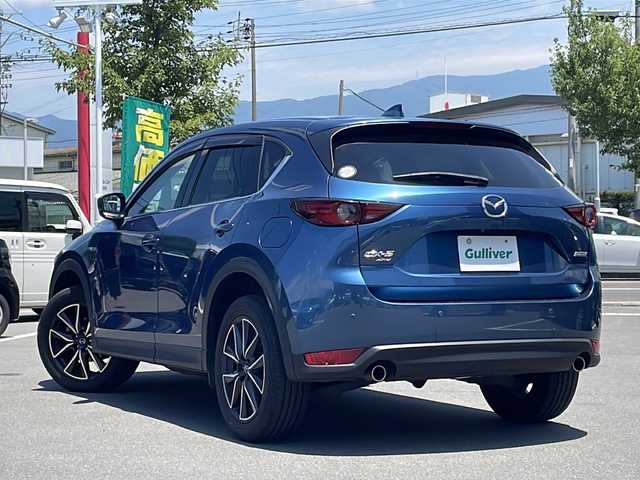 マツダ ＣＸ－５ 25S Lパッケージ 長野県 2017(平29)年 3.4万km エターナルブルーマイカ ４WD　/フルセグ　/メモリナビ　　/CD/DVD　/Bluetooth接続　/USB入力端子　/バックカメラ　/ETC　/クルーズコントロール　/プッシュスタート　/パワーシート　　/コーナーセンサー　/ステアリングスイッチ　/ステアリングヒーター　/LEDヘッドライト　/オートライト　/BOSEスピーカー　/衝突軽減システム　/横滑り防止　/盗難防止