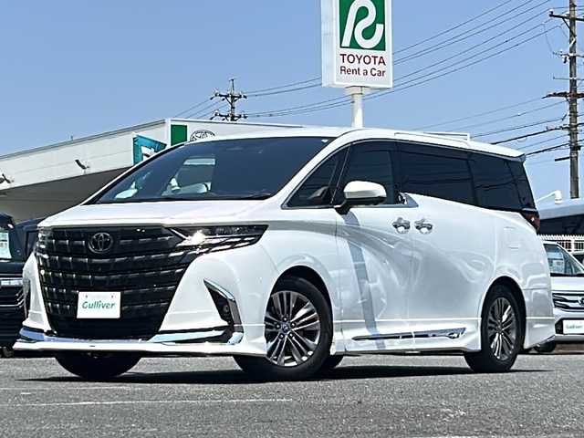 トヨタ アルファード Z 愛知県 2023(令5)年 2.1万km プラチナホワイトパールマイカ /禁煙車//モデリスタエアロパーツセット//フロントスポイラー/サイドスカート//リヤスタイリングキット//左右独立ムーンルーフ//デジタルインナーミラー//カラーヘッドアップディスプレイ//前後ドライブレコーダー(TZ-DR210)//トヨタチームメイト(アドバンストパーク/アドバンストドライブ)//TOYOTA　Safty Sense//14インチディスプレイオーディオ//フルセグTV/BT/USB/HDMI/Mira cast//TVキット//バックカメラ//ETC2.0//パノラミックビューモニター//スペアスマートキー//レーダークルーズコントロール//レザーシート//純正ドアバイザー//純正フロアマット//純正エントランスマット//革巻きステアリング//ステアリングヒーター//シートヒーター//シートベンチレーター//前後左右独立温度コントロール(フルオートエアコン)//LEDムードランプ//SRSエアバッグ//保証書//取扱説明書