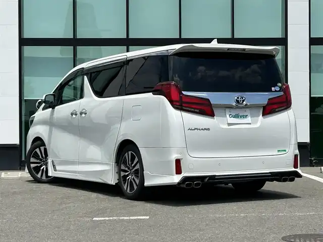 トヨタ アルファード S Cパッケージ 和歌山県 2019(平31)年 6.8万km ホワイトパールクリスタルシャイン 後期型モデル/アルパインナビ/アルパインフリップダウンモニター/サンルーフ/革巻きステアリング/ステアリングヒーター/両側パワースライドドア/パワーバックドア/TRDフロントスポイラー/TRDサイドスカート/TRDリアスポイラー/TRD4本出しマフラー/トヨタセーフティセンス/三眼LEDヘッドライト/BLITZサス/シートヒーター/シートベンチレーション