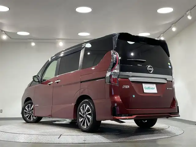 日産 セレナ e－パワー ハイウェイスター V 愛知県 2019(令1)年 5.4万km マルーンレッド 2トーン 純正10インチナビ/（Bluetooth/AM/FM/フルセグTV）/プロパイロット/衝突軽減ブレーキ/両側電動スライドドア/アラウンドビューモニター/LEDヘッドライト/ETC/ドライブレコーダー/コーナーセンサー/レーンキープアシスト/プッシュスタートボタン/スマートキー/純正16インチAW/後席サンシェード