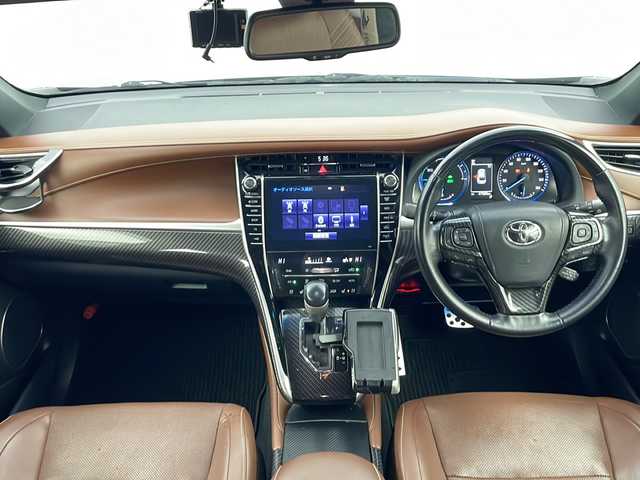 トヨタ ハリアー ハイブリッド プレミアム メタル&レザーP 秋田県 2019(平31)年 4.8万km ブラック ４WD/純正SDナビ(Bluetooth/CD/フルセグ)/バックカメラ/ETC2.0/寒冷地仕様/クルーズコントロール/車線逸脱警報/前席シートヒーター/前席エアシート/前後ドライブレコーダー/前席パワーシート/電動リアゲード/TRDAW/モデリスタエアロ/オートマチックハイビーム/カーテンエアバック/LEDヘッドライト/スマートキー/スペアキー