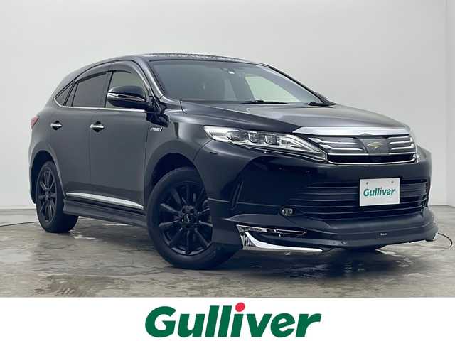 トヨタ ハリアー ハイブリッド プレミアム メタル&レザーP 秋田県 2019(平31)年 4.8万km ブラック ４WD/純正SDナビ(Bluetooth/CD/フルセグ)/バックカメラ/ETC2.0/寒冷地仕様/クルーズコントロール/車線逸脱警報/前席シートヒーター/前席エアシート/前後ドライブレコーダー/前席パワーシート/電動リアゲード/TRDAW/モデリスタエアロ/オートマチックハイビーム/カーテンエアバック/LEDヘッドライト/スマートキー/スペアキー
