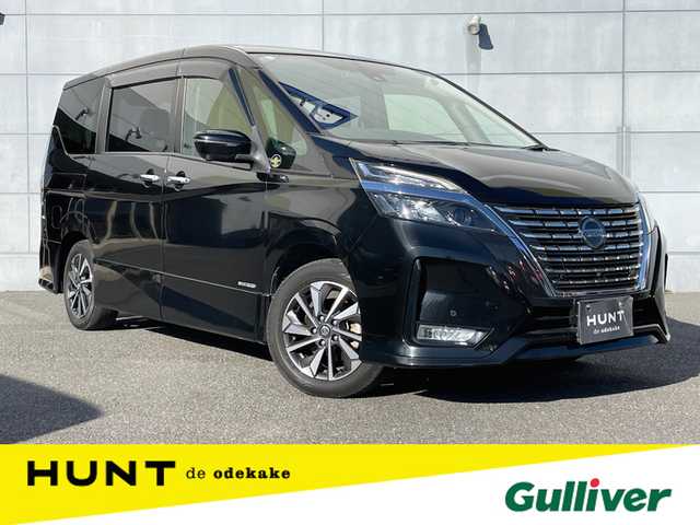 日産 セレナ ハイウェイスター V 千葉県 2020(令2)年 5.9万km ダイヤモンドブラック 純正ナビ/フルセグTV/アラウンドビューモニター/フリップダウンモニター/両側パワースライドドア/ビルトインETC/クルーズコントロール/オートライト/フォグライト/アイドリングストップ/コーナーセンサー/衝突被害軽減ブレーキ/レーンキープアシスト/横滑り防止装置