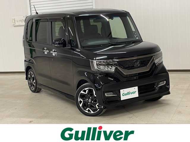 ホンダ Ｎ ＢＯＸ カスタム G L ターボ ホンダセンシング 熊本県 2019(令1)年 1.3万km クリスタルブラックパール 純正メモリナビ（ＣＤ/ＤＶＤ/ＢＴ/フルグ/AppleCarPlay）/バックカメラ/ビルトインＥＴＣ/純正前後ドライブレコーダー/ホンダセンシング/・衝突軽減システム/・誤発進抑制機能/・アダプティブクルーズコントロール/・車線維持支援システム/・路外逸脱抑制機能/コーナーセンサー/両側パワースライドドア/ハーフレザーシート/前席シートヒーター/ＬＥＤヘッドライト/オートライト/フォグランプ/純正フロアマット/純正15インチＡＷ/電格ウインカーミラー/アイドリングストップ/スマートキー/プッシュスタート