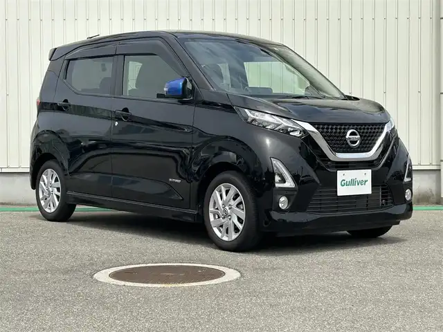 日産 デイズ HWS X プロパイロットED 富山県 2020(令2)年 3万km ブラック ワンオーナー/純正9型ナビ(BT/CD/DVD)/フルセグTV/インテリジェントアラウンドビューモニター/ドライブレコーダー/インテリジェントクルーズコントロール/ソナー機能/プロパイロット/インテリジェントエマージェンシーブレーキ/車線逸脱警報/踏み間違い衝突防止アシスト/車線逸脱防止支援システム/LEDヘッドランプ/フロントフォグランプ/ドアバイザー/オートライト/ハイビームアシスト/本革巻きステアリング/ステアリングスイッチ/純正14インチアルミホイール/インテリジェントキー/プッシュエンジンスターター/スペアキー/禁煙車/取扱説明書/保証書