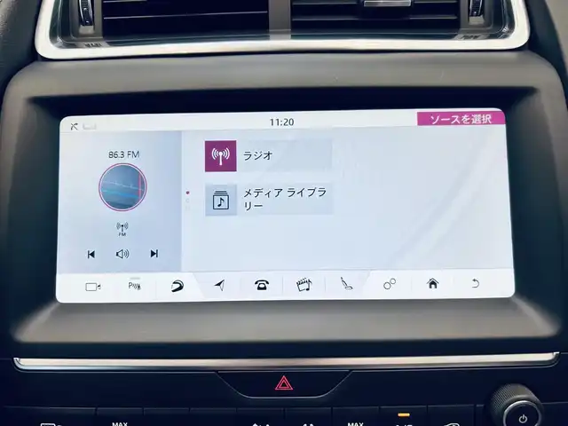 ジャガー Ｅペース S 180PS 大阪府 2020(令2)年 3.9万km ポラリスホワイト ワンオーナー/黒革/パワーシート/シートヒーター/純正ナビ/３６０度カメラ/applecarplay/純正19インチAW/LEDヘッドライト/クリアランスソナー/クルコン