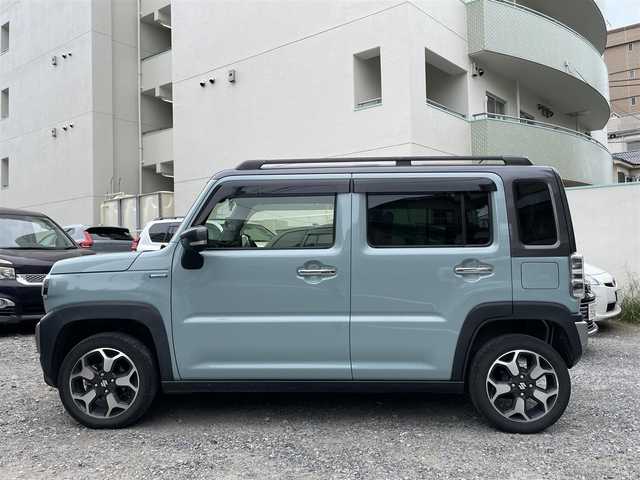 スズキ ハスラー Jスタイル ターボ 東京都 2021(令3)年 2.6万km オフブルーメタリック/ガンメタリック2トーンルーフ ワンオーナー/４ＷＤ/ターボ/純正ＨＤＤナビ/(フルセグ/DVD)/全方位モニター/前方ドライブレコーダー/前席シートヒーター/スズキ セーフティ サポート/・アダプティブクルーズコントロール/・デュアルカメラブレーキサポート/・誤発進抑制機能/・車線逸脱警報機能/・ふらつき警報機能/・先行車発進お知らせ機能/・ハイビームアシスト/・後退時ブレーキサポート/・後方誤発進抑制機能/・リヤパーキングセンサー/横滑り防止機能/純正１５インチアルミホイール/パドルシフト/LEDライト/スマートキー/スペアキー1本/保証書/取扱説明書