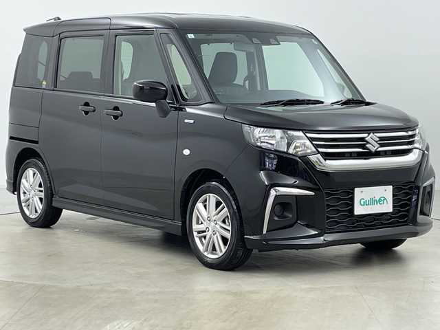 スズキ ソリオ HV MX 道央・札幌 2024(令6)年 1.2万km スーパーブラックパール ・4WD/・社外ナビ&BT&CD&DVD&TV&AUX/・左側パワースライドドア/・バックカメラ/・スズキセーフティサポート/・レーダークルーズコントロール/・レーンキープアシスト/・コーナーセンサー/・横滑り防止装置/・アイドリングストップ/・前席シートヒーター/・ETC/・ステアリングスイッチ/・社外フロアマット/・オートライト/・スマートキー