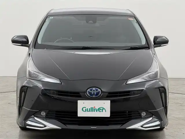 トヨタ プリウス S ツーリングセレ ブラックED 福岡県 2022(令4)年 3.7万km プレシャスブラックパール ワンオーナー　/モデリスタエアロ　/ヘッドレストモニター　/社外ナビ／フルセグＴＶ　/レーダークルコン　/コーナーセンサー　/衝突被害軽減　/レーンキープ　/アクセル踏み間違い防止　/シートヒーター　/社外１７インチＡＷ