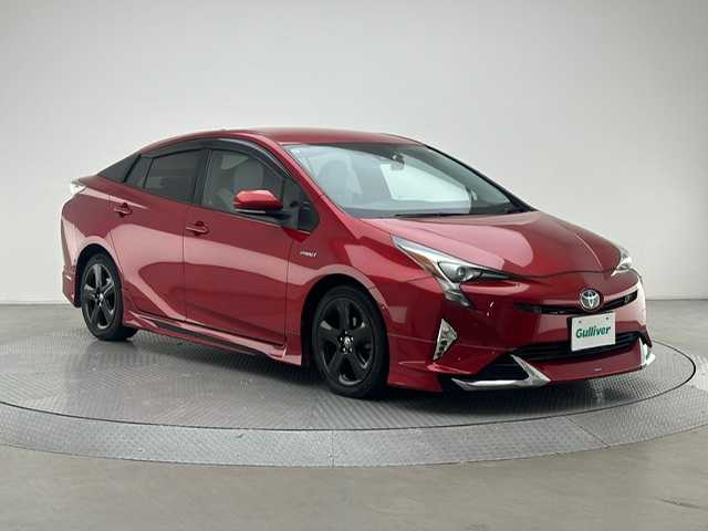 トヨタ プリウス A ツーリングセレクション 宮城県 2016(平28)年 8.9万km エモーショナルレッド MODELLISTA(F.S.R)スポイラー/アルパイン９インチメモリナビ(CD/DVD/SD/Bt)/フルセグ/バックカメラ/ACC/PCS/BSM/LDA/HUD/オートハイビーム/パーキングアシスト/前後ドライブレコーダー/ETC/LEDヘッドライト/LEDフォグ/レザーシート/シートヒーター/コーナーセンサー/純正17AW/社外マット/純正バイザー/スペアキーｘ１