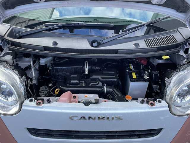 ダイハツ ムーヴ キャンバス ストライプス G 山口県 2023(令5)年 3.2万km シャイニングホワイトパール/アプリコットピンクメタリック 純正9インチディスプレイオーディオ/フルセグTV/バックカメラ/前後ドライブレコーダー/LEDヘッドライト/スマートアシスト/・衝突回避支援ブレーキ機能/・誤発進抑制機能/・車線逸脱抑制機能/・先行車発進お知らせ機能/・コーナーセンサー/・オートハイビーム/スマートキー/プッシュスタート/電動ミラー/両側パワースライドドア/シートヒーター/保証書/スペアキー