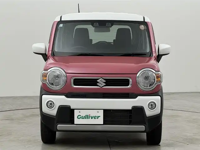 スズキ ハスラー HYBRID G 福岡県 2021(令3)年 4万km チアフルピンクメタリック/ホワイト2トーンルーフ 純正ナビ　/衝突軽減ブレーキ　/レーンキープ　/コーナーセンサー　/横滑り防止装置　/アイドリングストップ　/シートヒーター　/プッシュスタート　/電動格納式ドアミラー　/純正フロアマット　/オートライト　/ドアバイザー