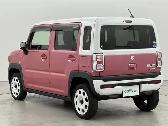 スズキ ハスラー HYBRID G 福岡県 2021(令3)年 4万km チアフルピンクメタリック/ホワイト2トーンルーフ 純正ナビ　/衝突軽減ブレーキ　/レーンキープ　/コーナーセンサー　/横滑り防止装置　/アイドリングストップ　/シートヒーター　/プッシュスタート　/電動格納式ドアミラー　/純正フロアマット　/オートライト　/ドアバイザー