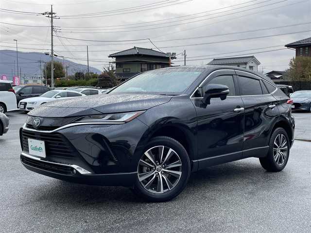 トヨタ ハリアー ハイブリッド G レザーパッケージ 山梨県 2020(令2)年 5.8万km プレシャスブラックパール ワンオーナー/純正8型ナビ(BT/AM/FM)/パワーバックドア/バックモニター/ビルトインETC2.0/レーダークルーズコントロール/クリアランスソナー/セーフティセンス/・プリクラッシュセーフティ/・レーントレーシングアシスト/・アダプティブハイビームシステム/・ロードサインアシスト/ブラインドスポットモニター/パーキングサポートブレーキ/デジタルインナーミラー/プロジェクター式LEDヘッドランプ/本革巻きステアリング/ステアリングヒーター/ステッチ入ブラック革シート/前席パワーシート/快適温熱シート/運転席ポジションメモリー/純正18インチアルミホイール/スマートエントリー/スタートシステム/スペアキー/取扱説明書/保証書