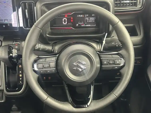 スズキ スペーシア カスタム HYBRID XS 愛知県 2024(令6)年 0.7万km ブルーイッシュブラックパール3 純正ナビ（フルセグ、CD、DVD、Bluetooth）/全方位カメラ/両側パワスラドア/シートヒーター（D＋N）/ハンドルヒーター/ACC/LEDヘッドライト/スマートキー/衝突軽減ブレーキ/レーンキープアシスト/アイドリングストップ/純正アルミホイール/純正フロアマット/コーナーセンサー/三点エアバック/サーキュレーター/フォグライト/USB