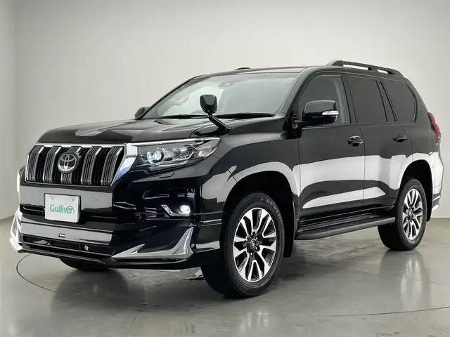 トヨタ ランドクルーザー プラド TX Lパッケージ 愛知県 2023(令5)年 4万km ブラック 純正９型ナビ　フルセグＴＶ　ＨＤＭＩ　DVD　Bluetooth　ムーンルーフ　モデリスタエアロ　純正ＯＰ１９インチＡＷ　黒革　７人乗　バックカメラ　シートヒーター　エアシート　セーフティセンス　衝突軽減　追従クルコン　車線逸脱　コーナーセンサー　LEDオートライト　フォグランプ　シートベンチレーション　ルーフレール　オートハイビーム　TVキャンセラー　禁煙車