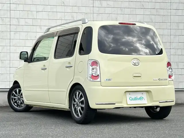 ダイハツ ミラ ココア プラスX 群馬県 2012(平24)年 10.7万km コットンアイボリー ワンオーナー/純正SDナビ（NSCT-W62-W）/AM/FM/CD/ワンセグTV/USB/AUX/VTR/ルーフレール/車高調/社外14インチアルミホイール/ハロゲンヘッドライト/レベライザー/フロントフォグランプ/LEDルームランプ/純正フロアマット/純正ドアバイザー/アイドリングストップ/電動格納ウインカーミラー/パワーウィンドウ/アームレスト/シガーソケット/スマートキー/保証書/取扱説明書/スペアキー