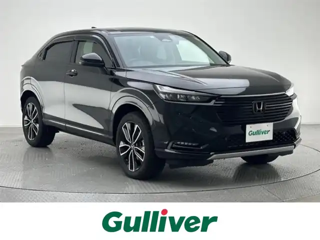ホンダ ヴェゼル ハイブリッド e:HEV Z 兵庫県 2023(令5)年 1.1万km クリスタルブラックパール ワンオーナー/純正ナビゲーション/・フルセグTV/BT/USB/・スマホ連携/バックカメラ/ハーフレザーシート/衝突軽減ブレーキ/オ－トクルーズコントロール/前席シートヒーター/LEDヘッドランプ/フォグランプ/オートマチックハイビーム/パワーバックドア/純正フロアマット/純正ドアバイザー/前後ドライブレコーダー/コーナーセンサー/ビルトインETC2.0/保証書/取扱説明書