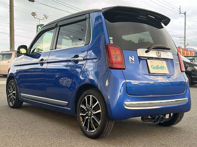 ホンダ Ｎ ＯＮＥ プレミアム ツアラー ローダウン 香川県 2016(平28)年 7.9万km ブリリアントスポーティブルーメタリック2トーン 純正ナビ／フルセグＴＶ／バックカメラ／ＥＴＣ／ＨＫＳマフラー／パドルシフト／ＣＤ／ＤＶＤ再生／ＨＩＤヘッドライト／スペアキー