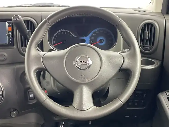 日産 キューブ 15X Vセレクション 新潟県 2018(平30)年 7.8万km ビターショコラ 純正メモリナビ【MC314D-W】/　フルセグTV/Bluetooth/CD/DVD/バックモニター/ビルトインETC/アイドリングストップ/横滑り防止装置/オートライト