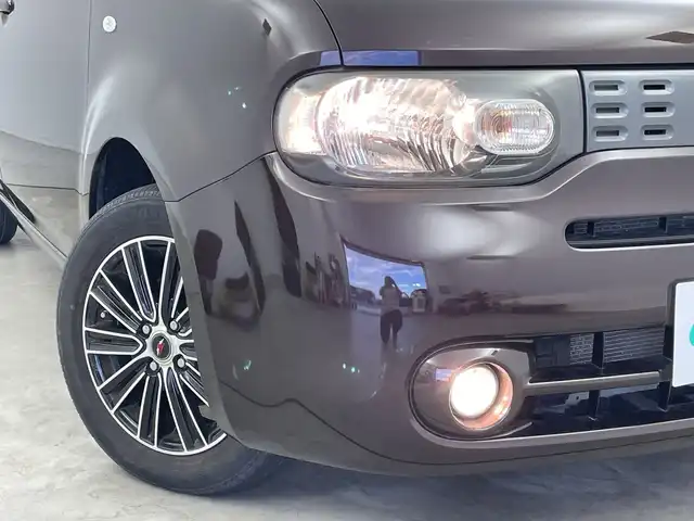 日産 キューブ 15X Vセレクション 新潟県 2018(平30)年 7.8万km ビターショコラ 純正メモリナビ【MC314D-W】/　フルセグTV/Bluetooth/CD/DVD/バックモニター/ビルトインETC/アイドリングストップ/横滑り防止装置/オートライト