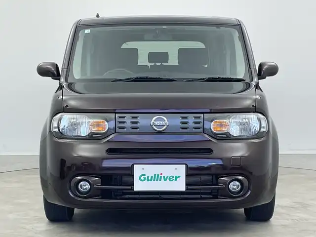 日産 キューブ 15X Vセレクション 新潟県 2018(平30)年 7.8万km ビターショコラ 純正メモリナビ【MC314D-W】/　フルセグTV/Bluetooth/CD/DVD/バックモニター/ビルトインETC/アイドリングストップ/横滑り防止装置/オートライト