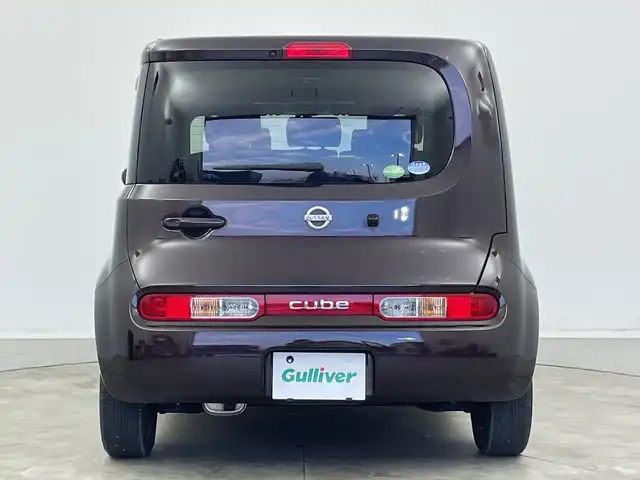 日産 キューブ 15X Vセレクション 新潟県 2018(平30)年 7.8万km ビターショコラ 純正メモリナビ【MC314D-W】/　フルセグTV/Bluetooth/CD/DVD/バックモニター/ビルトインETC/アイドリングストップ/横滑り防止装置/オートライト