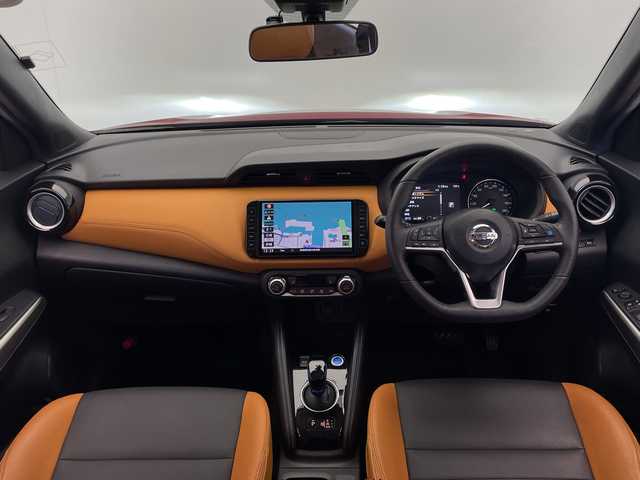 日産 キックス X ツートーンインテリアED 宮崎県 2020(令2)年 5.9万km ラディアントレッド プロパイロット/エマ―ジェンシーブレーキ/LDW(車線逸脱警報）/LDP（車線逸脱防止支援）/ふらつき警報/オートマチックハイビーム/コーナーセンサー/純正9インチSDナビ/フルセグTV/CD/DVD/Bluetooth/アラウンドビューモニター/ツートンレザーシート/シートヒーター/ハンドルヒーター/ナビ一体型ドライブレコーダー/LEDヘッドライト/純正17インチAW/ビルトインETC/スマートキー×2