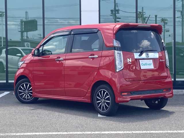 ホンダ Ｎ ＷＧＮ カスタム G 福岡県 2018(平30)年 7.5万km ミラノレッド ワンオーナー/純正インターナビ/　AM/FM/CD/DVD/BT/TV/バックカメラ/CTBA（シティーブレーキアシスト）/ドライブレコーダー/ETC車載器/HIDヘッドライト/フォグランプ/スマートキー/プッシュスタート/取説/保証書/レーダー