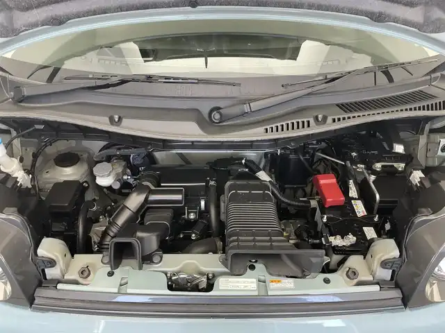 スズキ スペーシア ギア HYBRID XZターボ 愛知県 2022(令4)年 4.8万km オフブルーメタリック/ガンメタリック2トーンルーフ 純正ディスプレイ　ＤＶＤ　Ｂｌｕｅｔｏｏｔｈ　ＵＳＢ　バックカメラ　シートヒーター　両側パワースライドドア　ＬＥＤライト　フォグ　衝突軽減　追従クルコン　デュアルカメラブレーキ　純正１４インチアルミホイール　パドルシフト　ルーフレール　リヤパーキングセンサー　リアシェード　背面テーブル　禁煙車