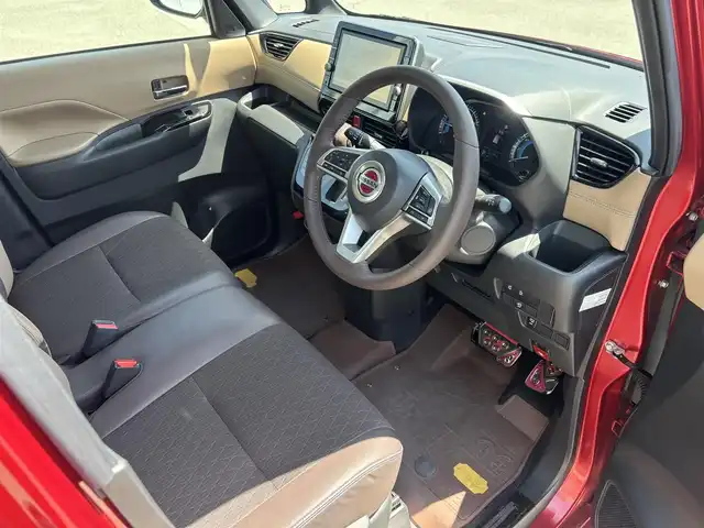 日産 ルークス HWS Gターボ プロパイロットED 福岡県 2021(令3)年 3.2万km 赤 エンジンスタートボタン/アイドリングストップ/スマートキー/AAC/クルーズコントロール/Bluetooth/ビルトインETC/フルセグTV/純正フロアマット/両側パワスラ/ABS/オートライト/LEDライト/前後コーナーセンサー