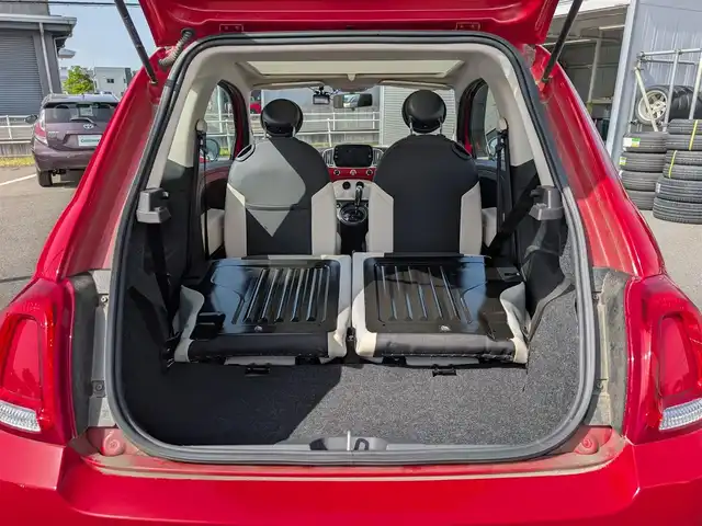 フィアット ５００ ツインエア ドルチェヴィータ 福井県 2022(令4)年 1.9万km パソドプレレッド ワンオーナー車/純正15インチAW/特殊形状ルーフ/クルーズコントロール/前後ドライブレコーダー/後方コーナーセンサー/キセノンヘッドライト/F・Rフォグ/パドルシフト/横滑り防止装置/盗難防止装置/ダブル＋サイドエアバッグ/カーテンエアバッグ/純正フロアマット